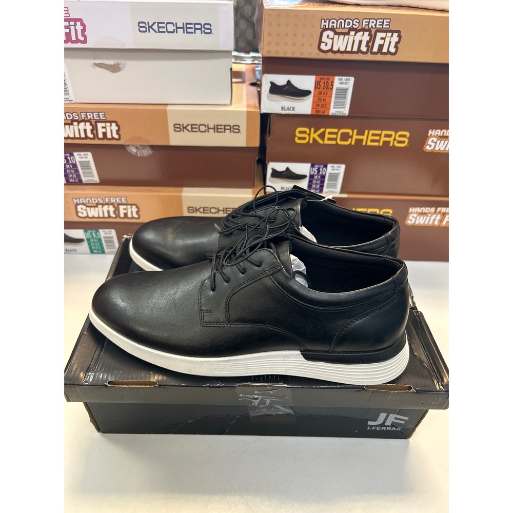 J. Ferrar Redbank Mens Black Hybrid Dress Shoes Memory Foam Sneakers 8.5M 0580